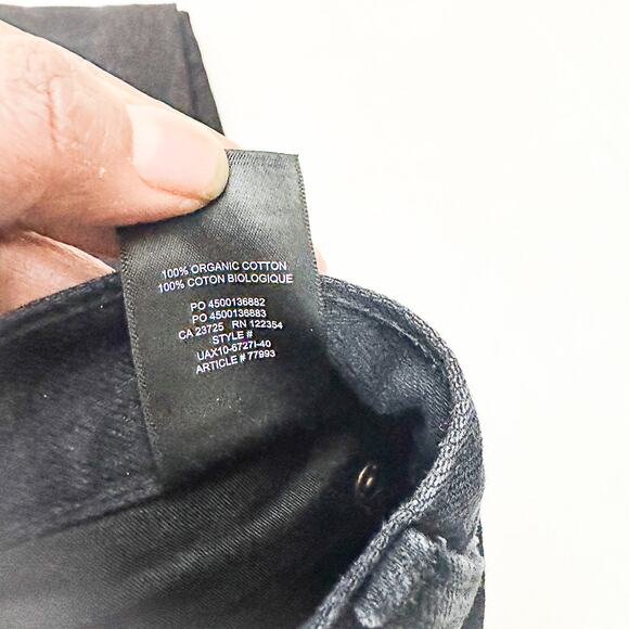 Denim Forum The Joni HIgh Rise Loose Button Fly Denim Jeans Black Size 23 x 29L - Picture 8 of 9